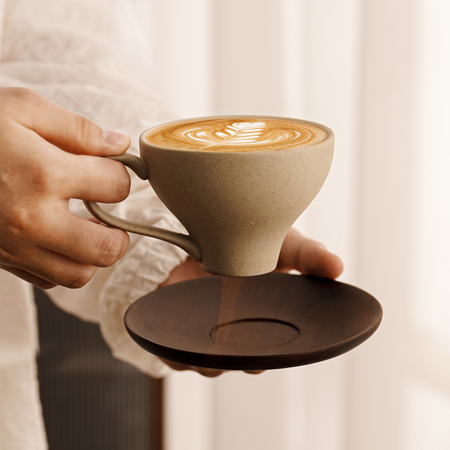 Retro Terracotta Coffee Cup Afternoon Tea Latte Mug