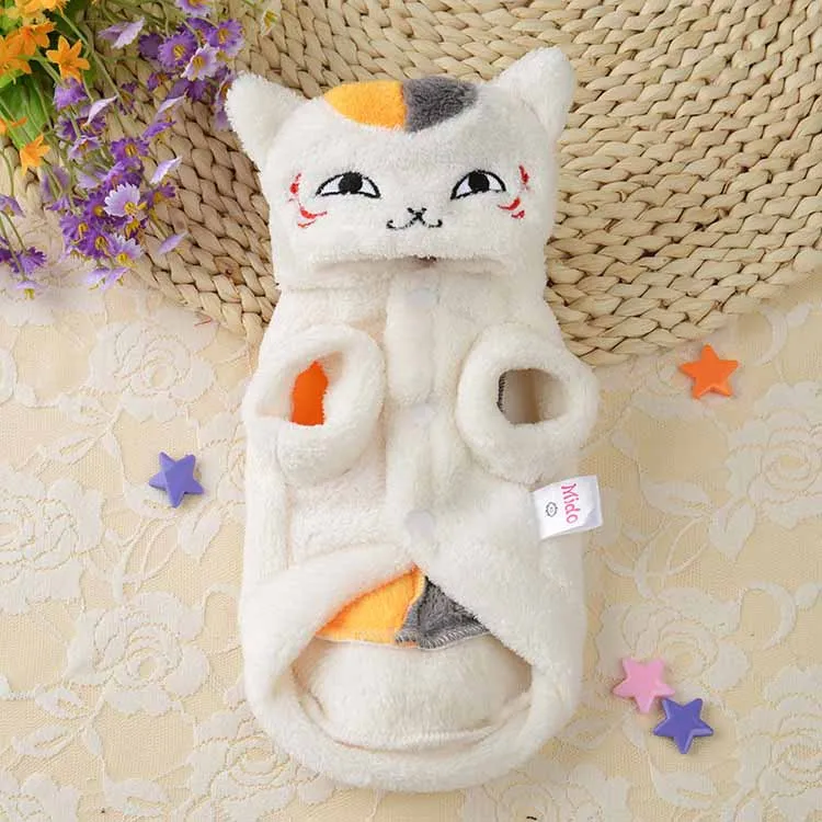 Coral Fleece Pet Cat Clothing Winter Warm Cat Hoodie Coat Cat Teacher Pets Clothes for Poodle Cats Small Dogs XS S M L XL5