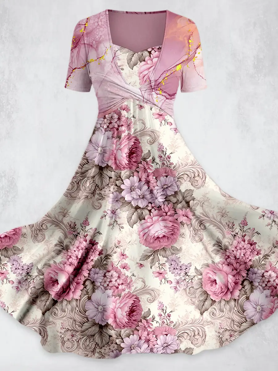 Women's Loose Printed Casual Dress