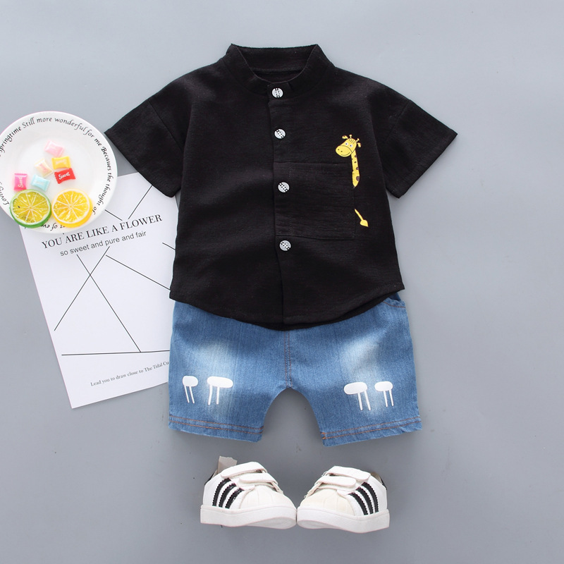 Shirt Giraffe Short Black