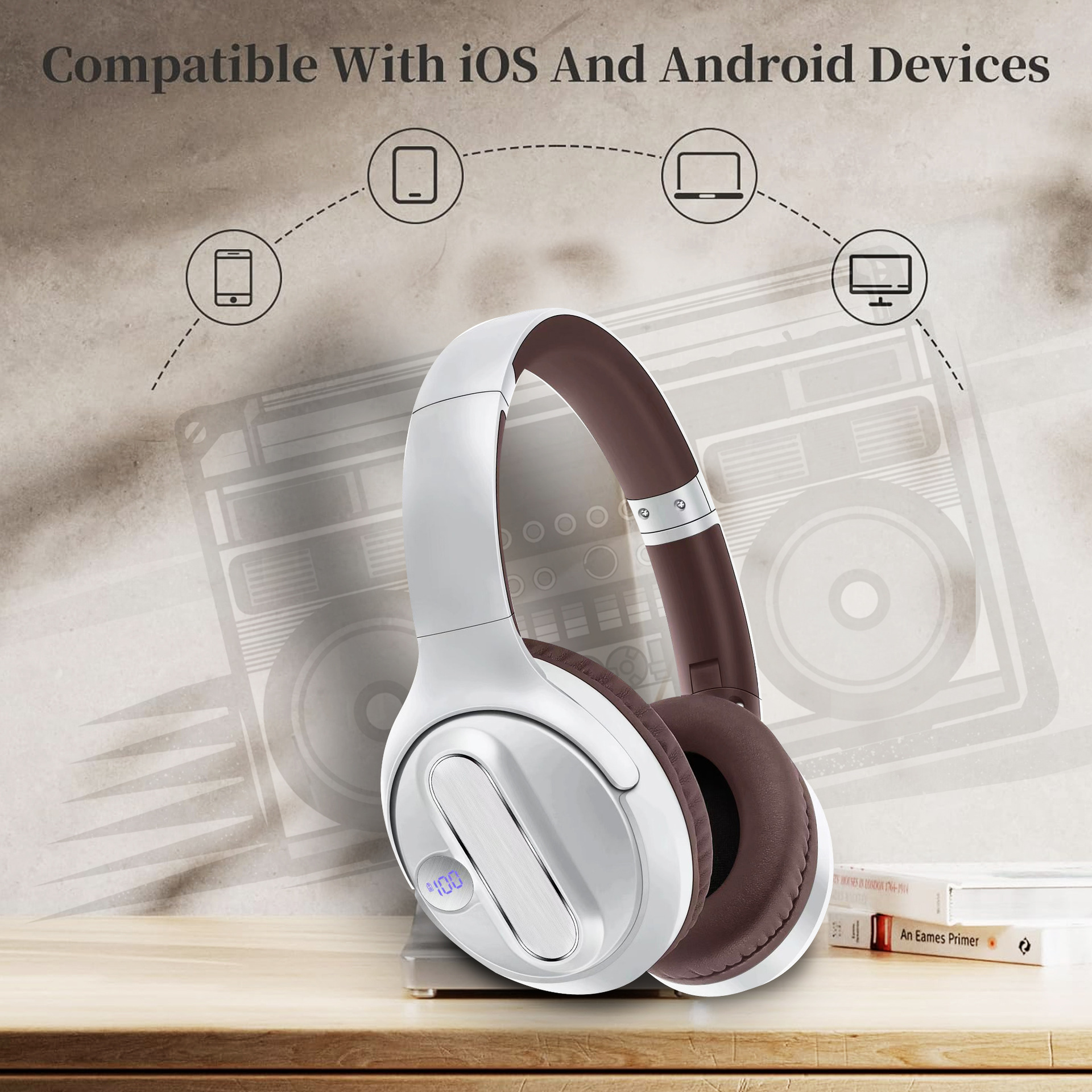 Headset Wireless Bluetooth Headset Power Digital Display - Image 13