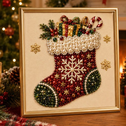Christmas 5D Diamond Painting DIY Pearl Painting