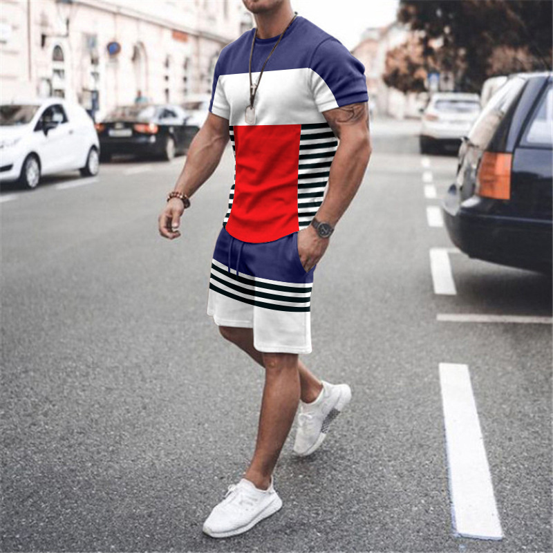 Title 6, Mens Short Sleeve Sports Casual Fashion Stripe...