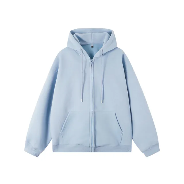 American Casual Men's And Women's Same Style Cardigan Coat Outerwear Blue - Shop at LoveMi