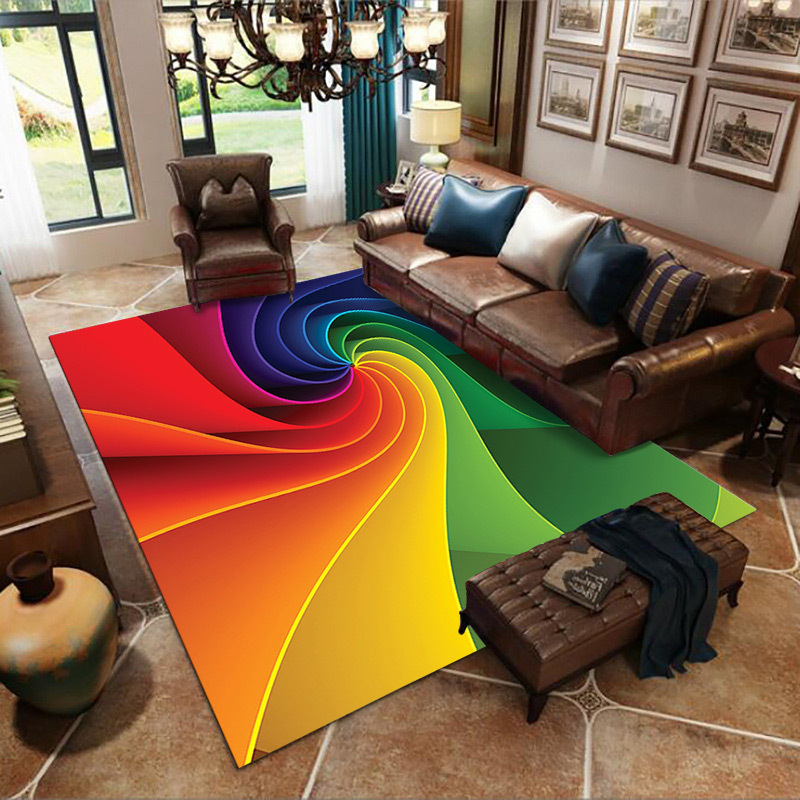 Creative Cartoon Printed Home Living Room Carpet