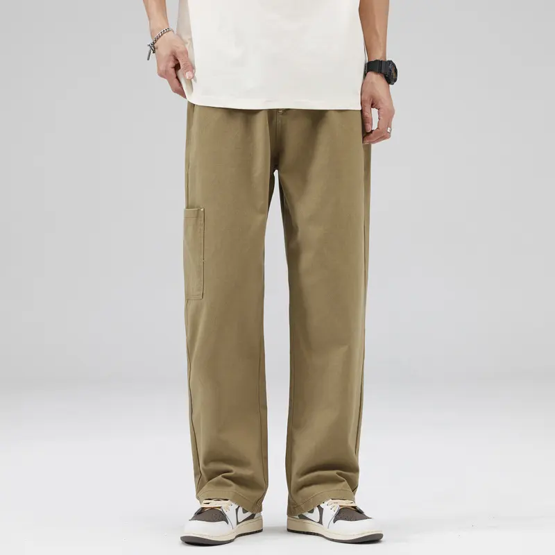 Men's Casual Working Pants Loose Cotton