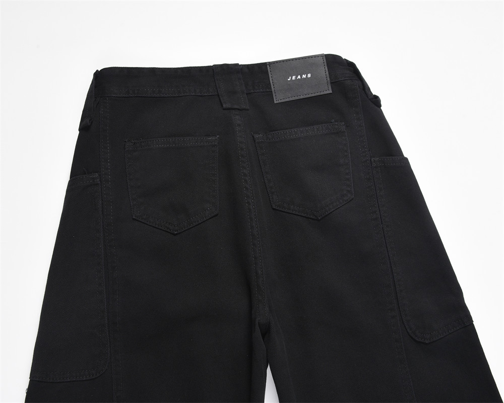 Men's Solid Color Casual Straight Trousers