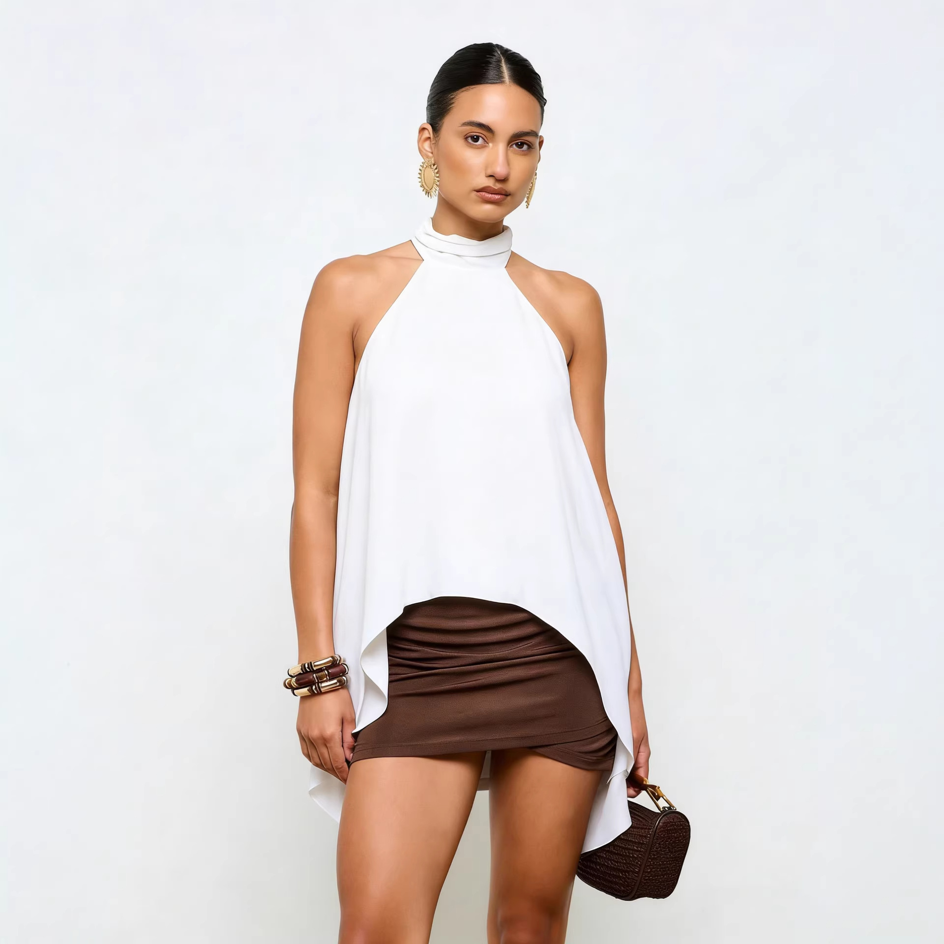 Sexy Cropped Halter Top For Women