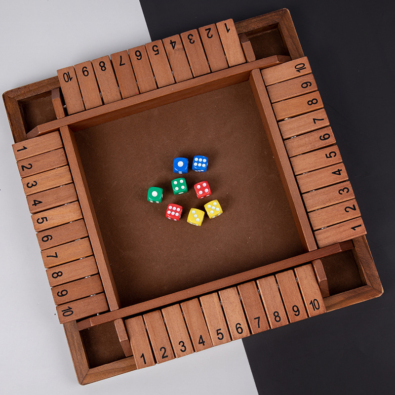 Title 6, Wooden Four-sided Flip Board Game