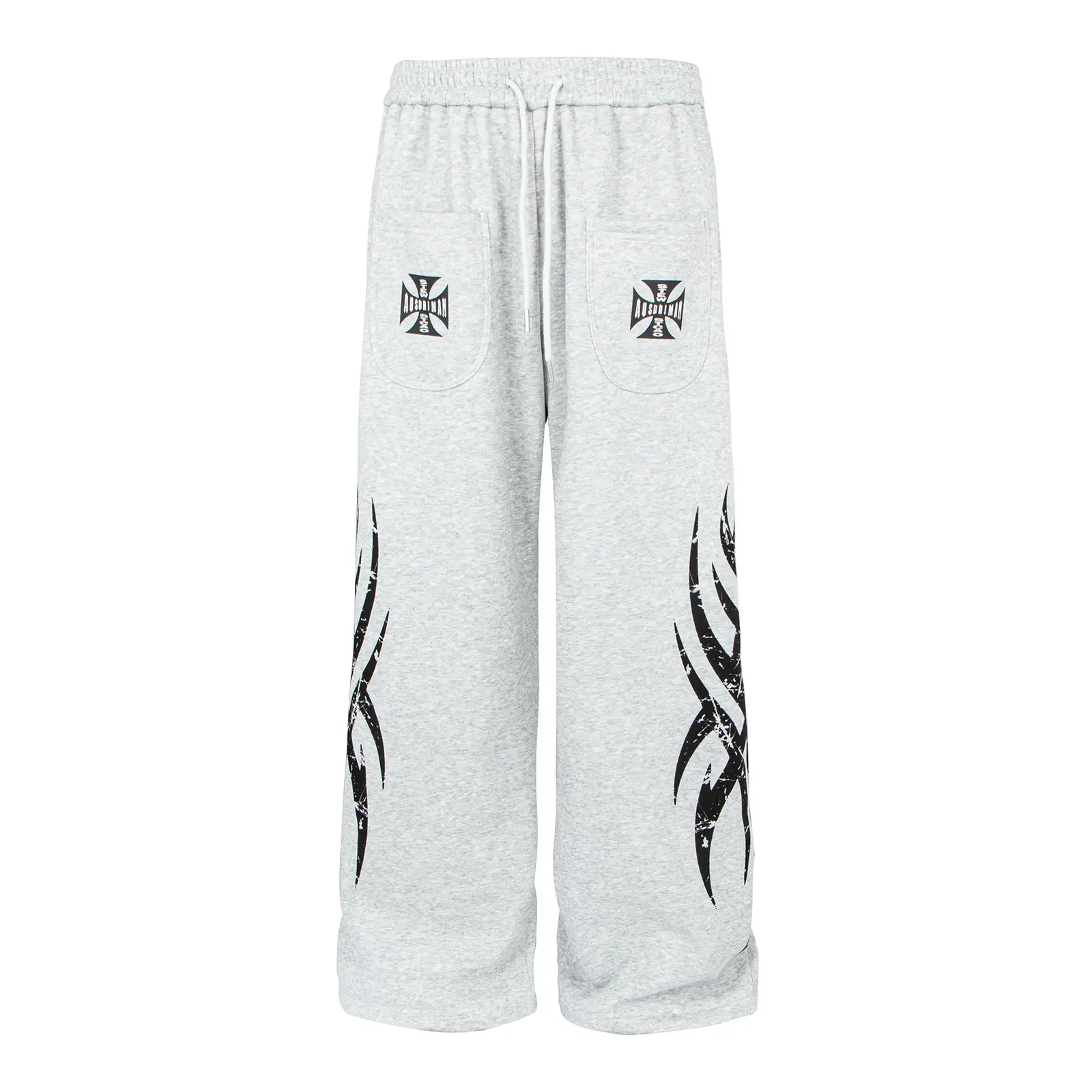 Retro Floral Print Jazz Street Dance Sweatpants