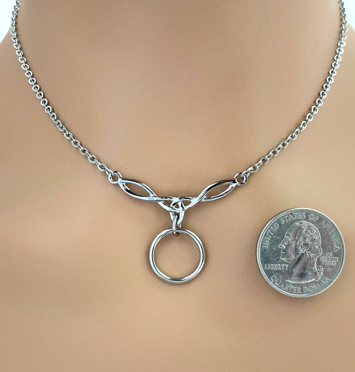 Moon XINGX-low Profile O-ring Gift Necklace