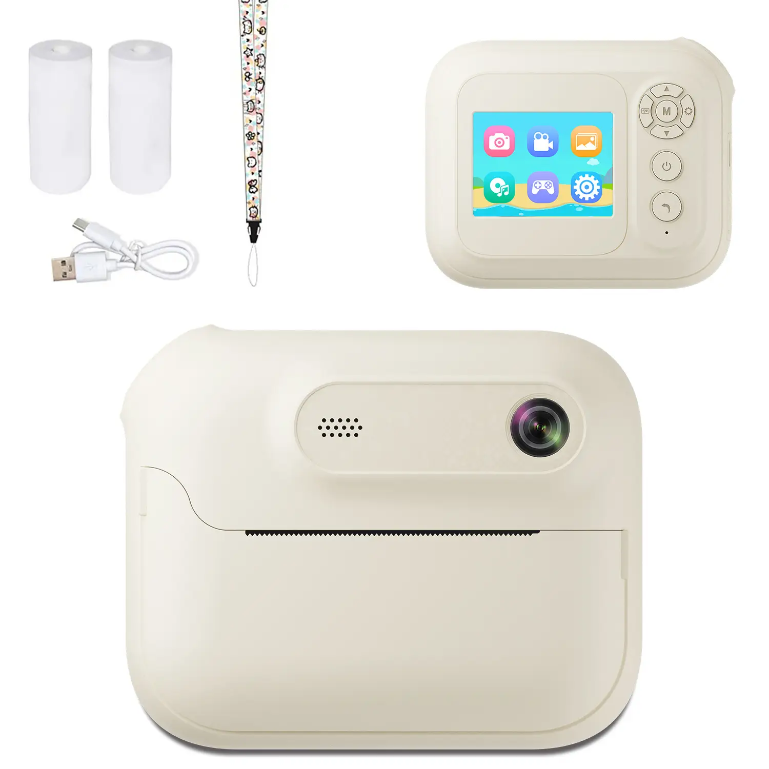 Creative, Portable Instant-printing Polaroid-style Toy Camera For Kids