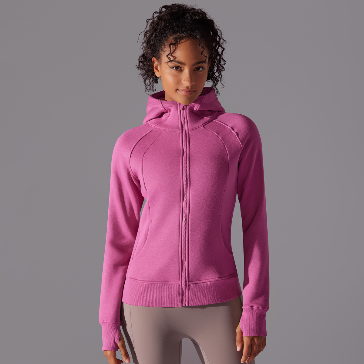 Thick Warm Hooded Sports Jacket