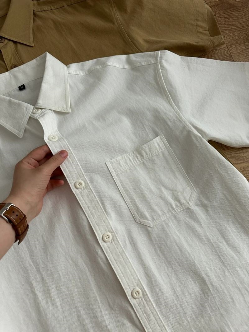 Breathable Pure Cotton Men’s Workwear Short Sleeve Shirt Breathable Pure Cotton Men’s Workwear Short Sleeve Shirt