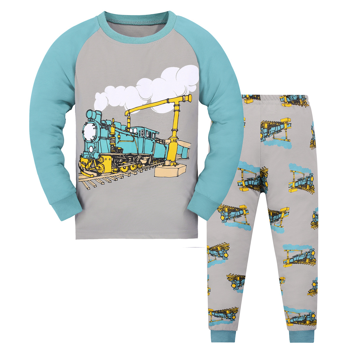 Boys And Girls Long Sleeve Trousers Homewear Children's Pajama Set - Image 8