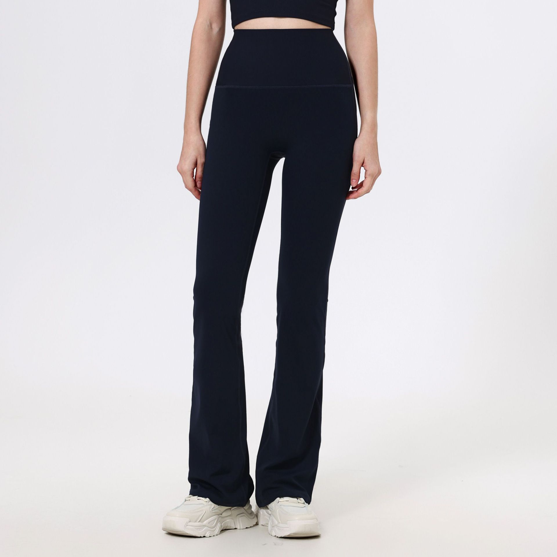 Thread High Waist Peach Hip Raise Yoga Pants Stitching Nude Feel Outer Wear