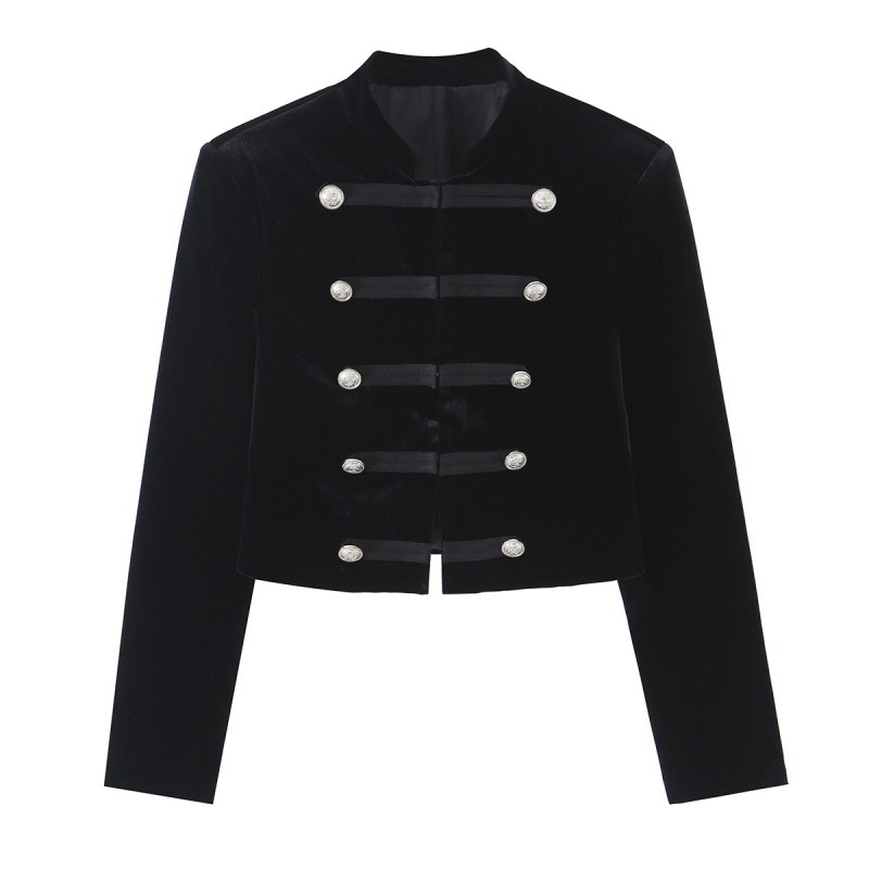 Women's Elegant Figure-flattering Velvet Jacket