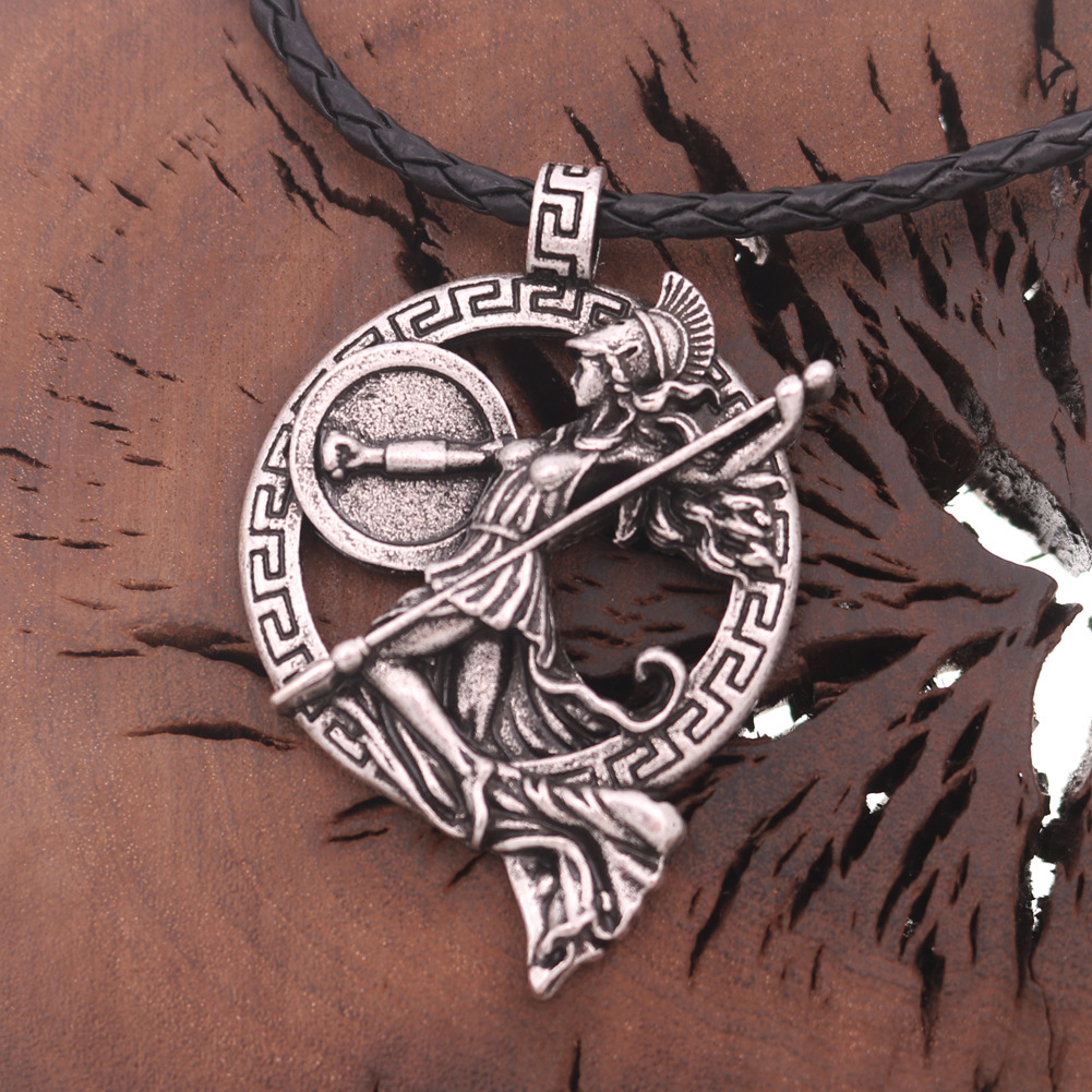 Goddess Roman Mythology Necklace Warrior Pendant