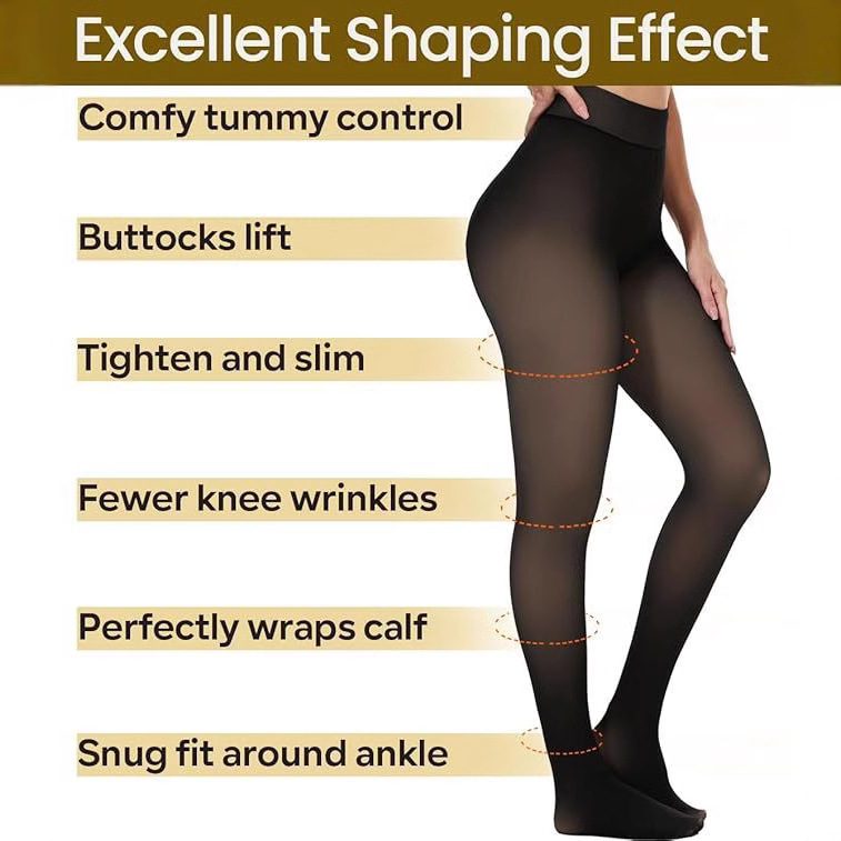 Warm Women's Light Leg Velvet Thickened Transparent Pantyhose - Image 3