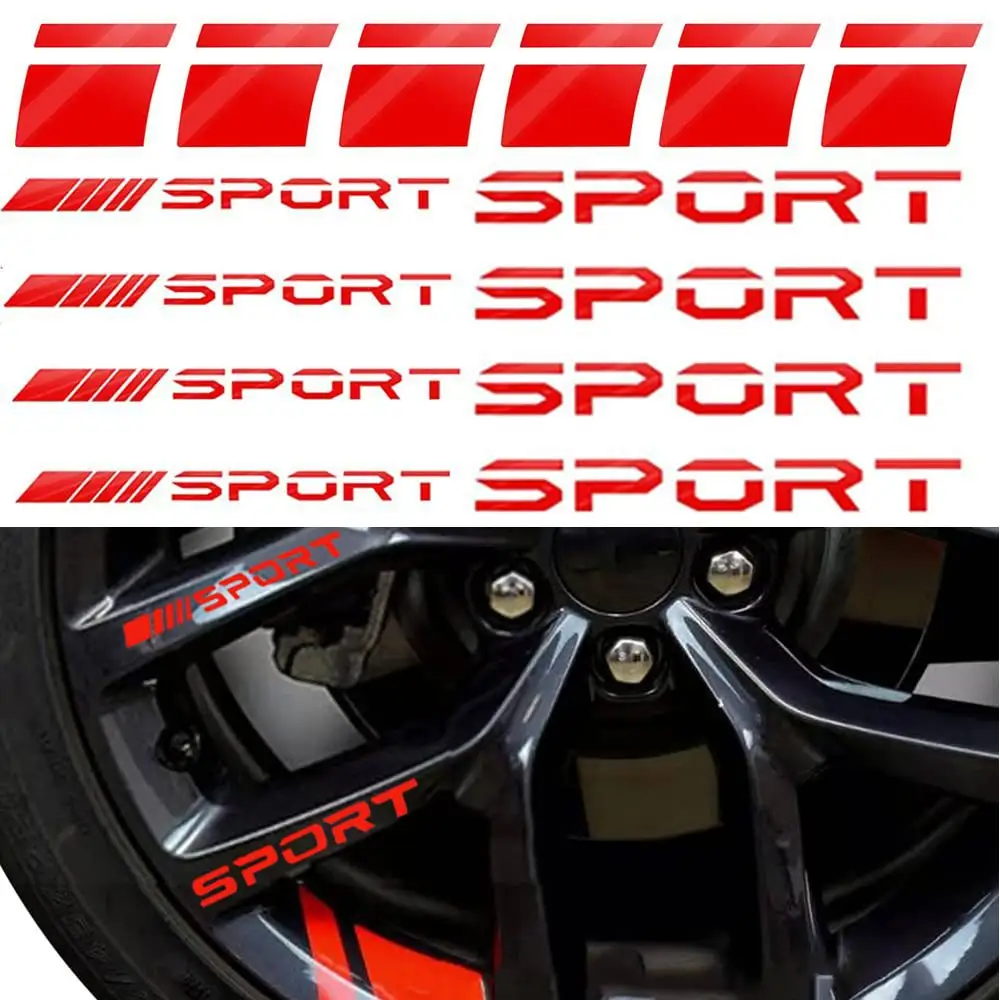 Car Wheel Rim Decal Stripe Reflective Sticker