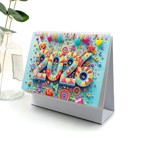 Desk Calendar Cartoon Calendar Stick on Crystals Painting Tl003 - Shop at LoveMi