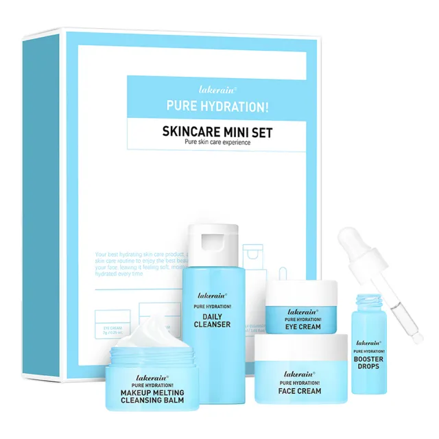 Blue Mini Skin Care Set Skin Care Set Foreign Edition - Shop at LoveMi