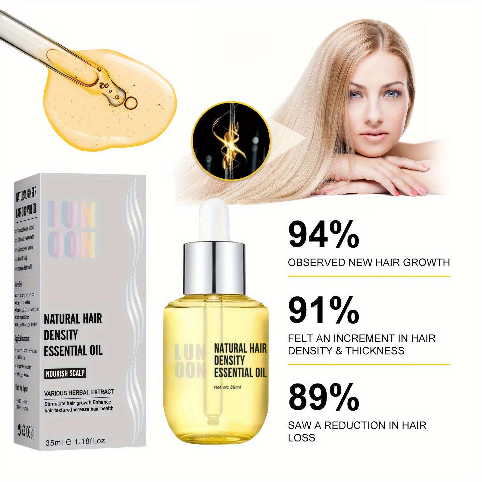 Dense  Oil Strong And Strong Repair Hair Root Moisturizing Damaged 4