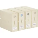 Beige Round See Through 4Pcs