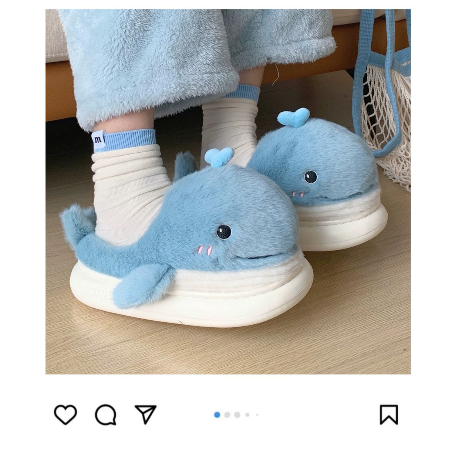 Title 4, Creative Cartoon Plush Dancing Whale Cotton Sli...