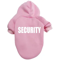 Solid Color Simple Warm Printed Pet Clothes - Pink - View 1