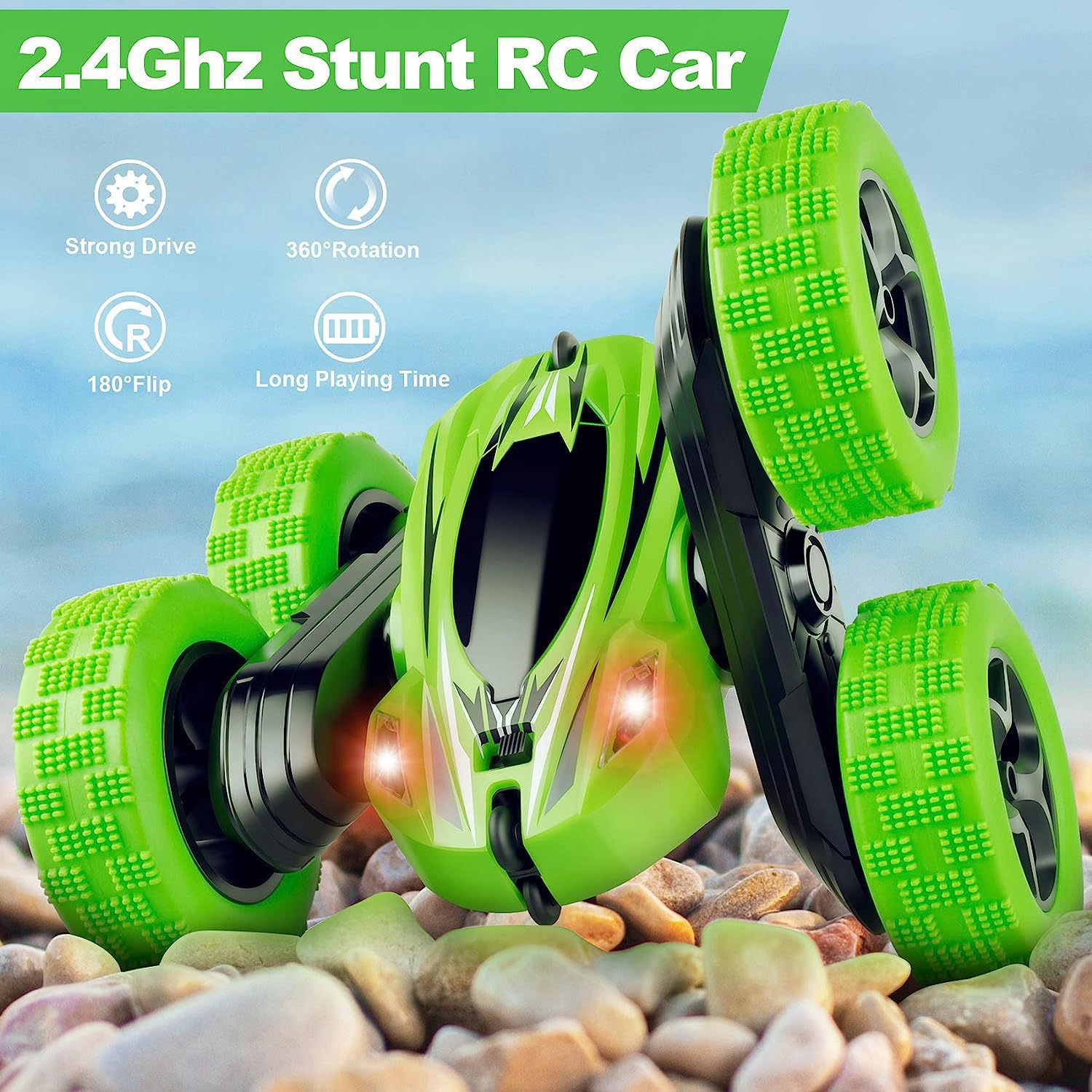 Tilting Twisting Double-Sided Electric Remote-Controlled Car For Kids