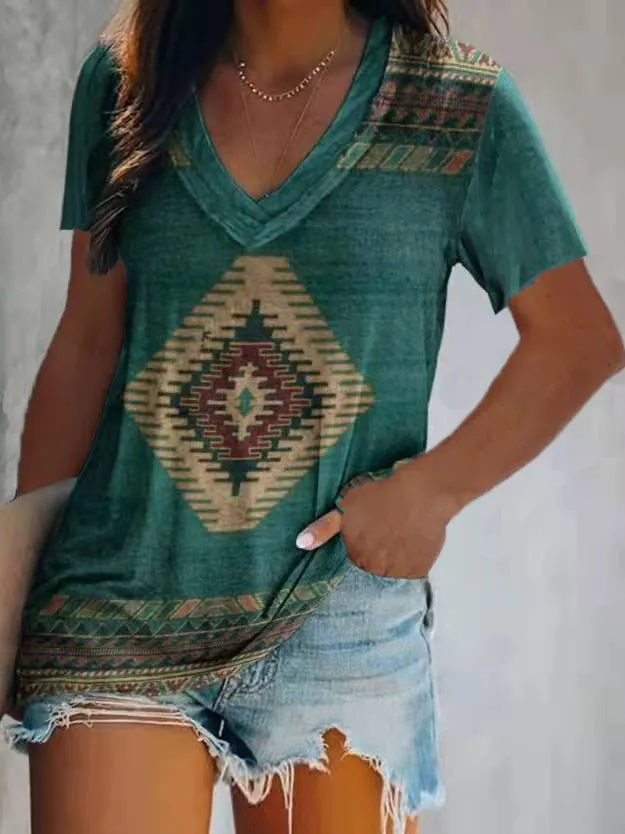 Ethnic Style Two Layers Collar Short Sleeve Sz159 5Xl - Shop at LoveMi