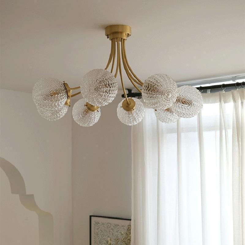 Spherical Glass Pendant Light With A Minimalist Design