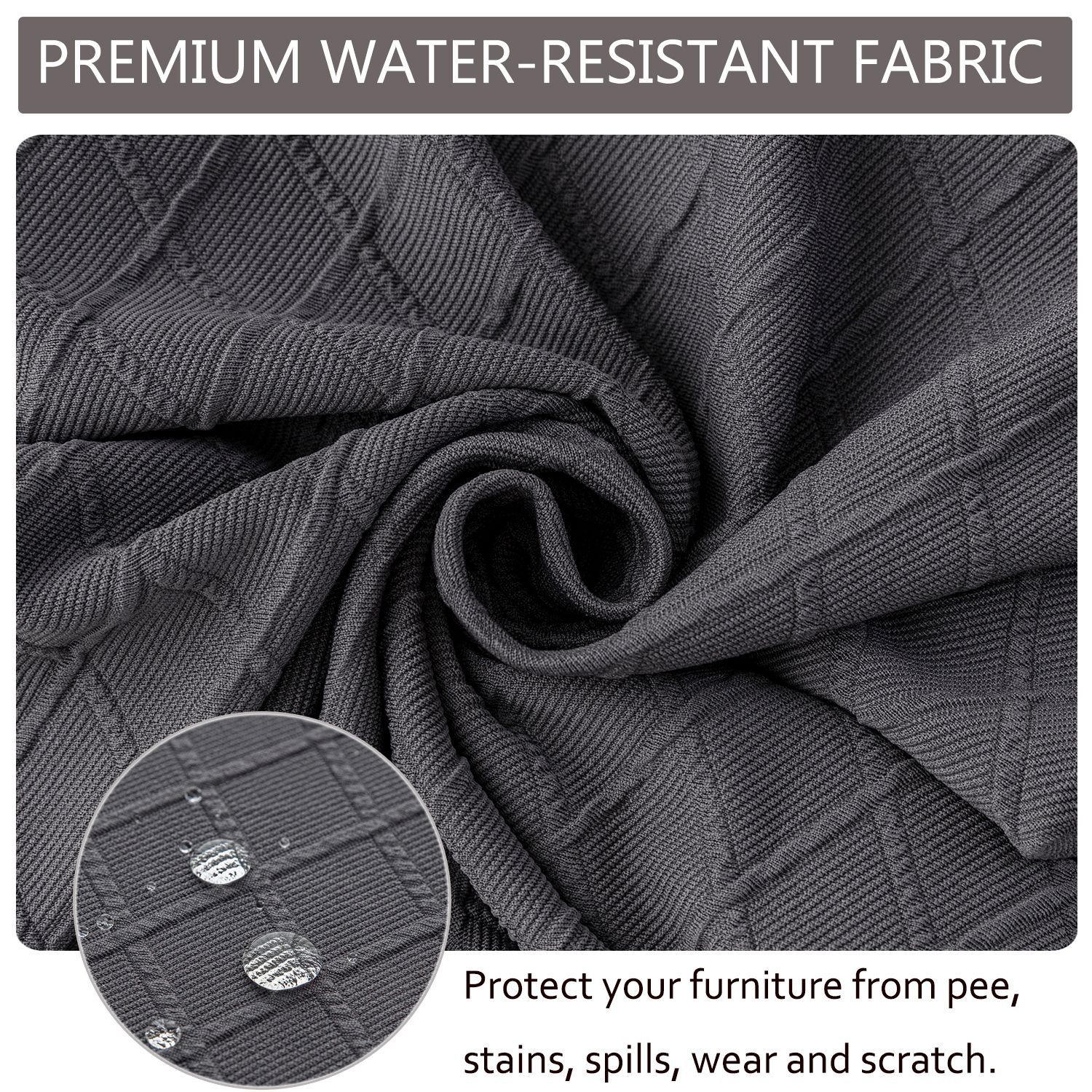 Diamond Jacquard Chair Cushion Cover