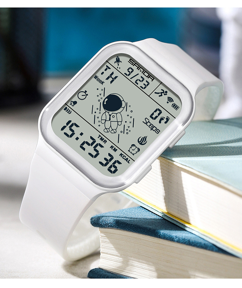 Sanda Digital Waterproof Step Calorie counter Sports watch for Men