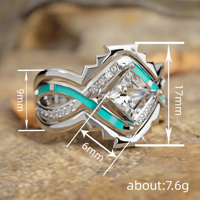 Future Geometry Light Luxury High-End Ring