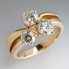 Creative Ring Advanced Sense Affordable Luxury Fashion Personality - Gold - View 1