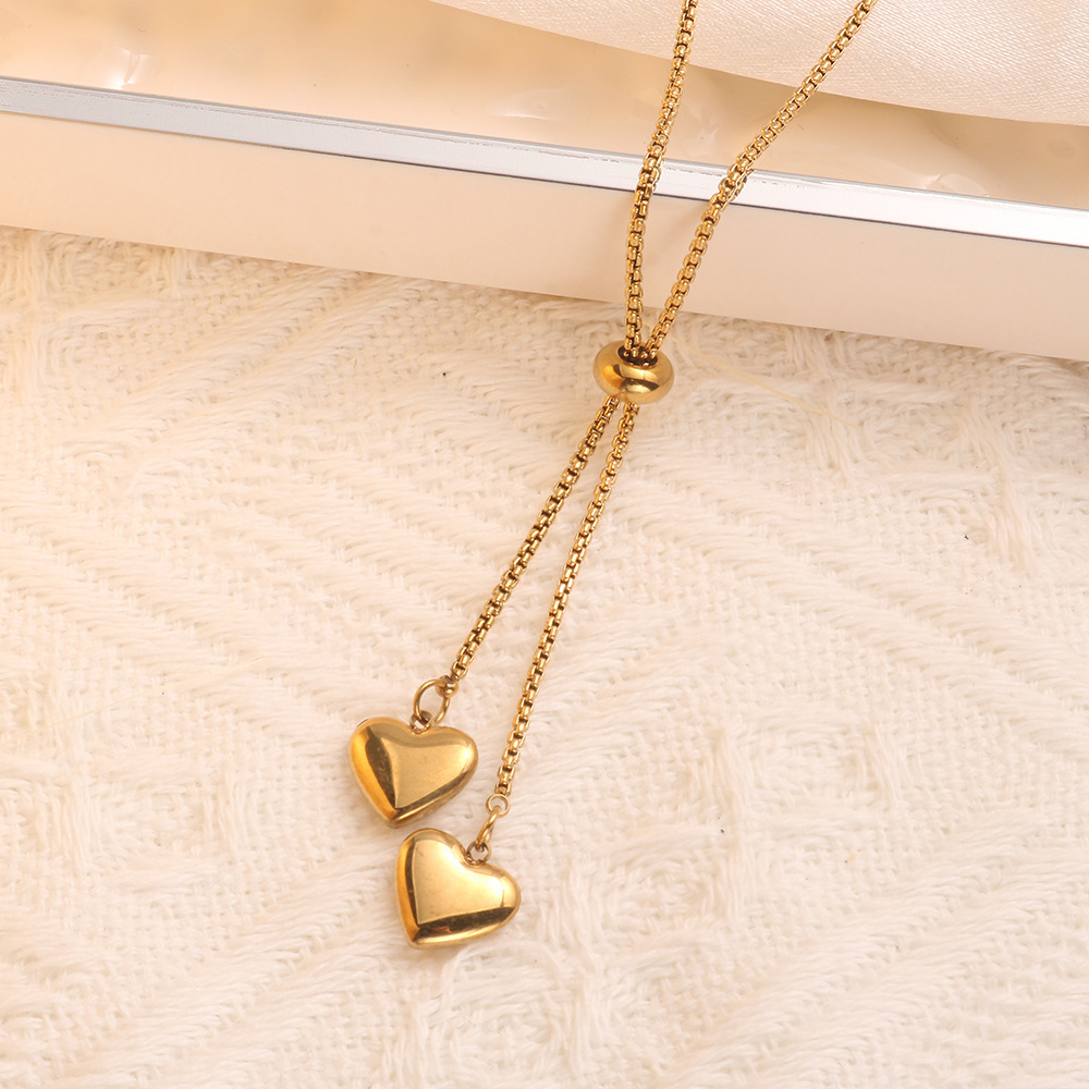 Love Pendant Necklace Net Red Personality Ins Cold Style Titanium Steel