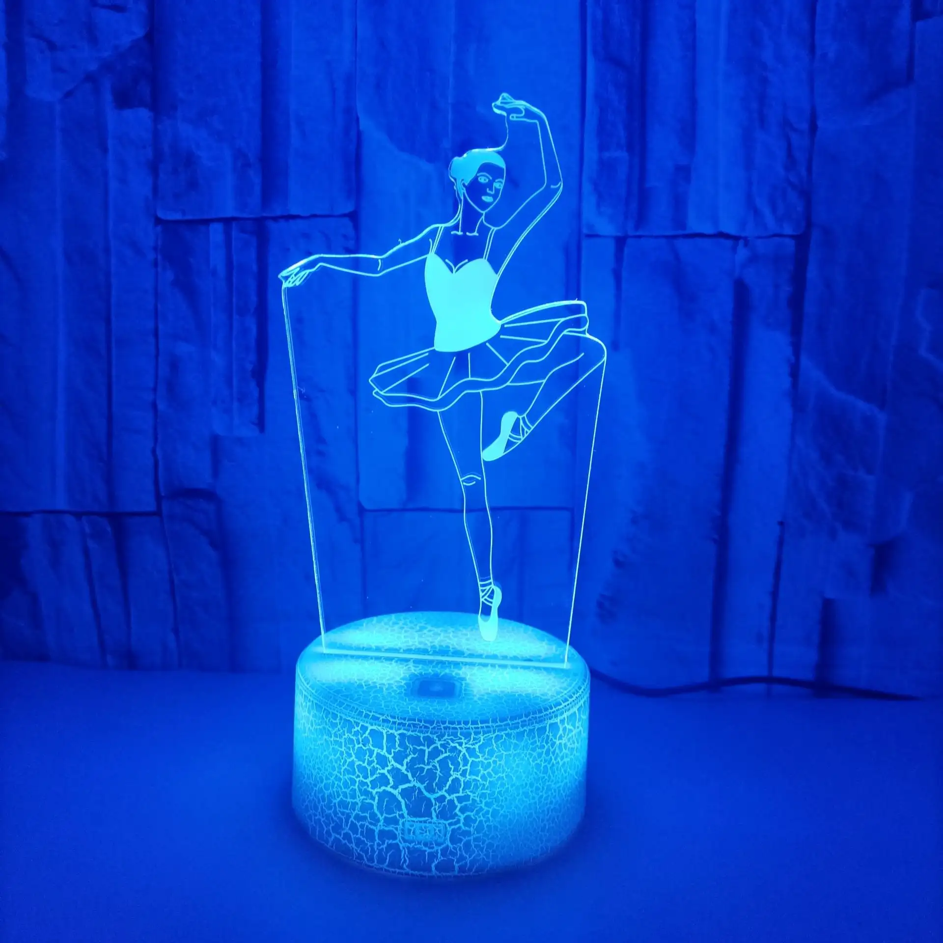 Ballet 3D Colorful Touch LED Visual Light