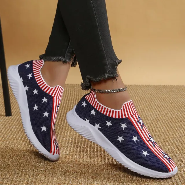 Large Size Flyknit Casual Pumps Women's Fashion XINGX Blue - Shop at LoveMi