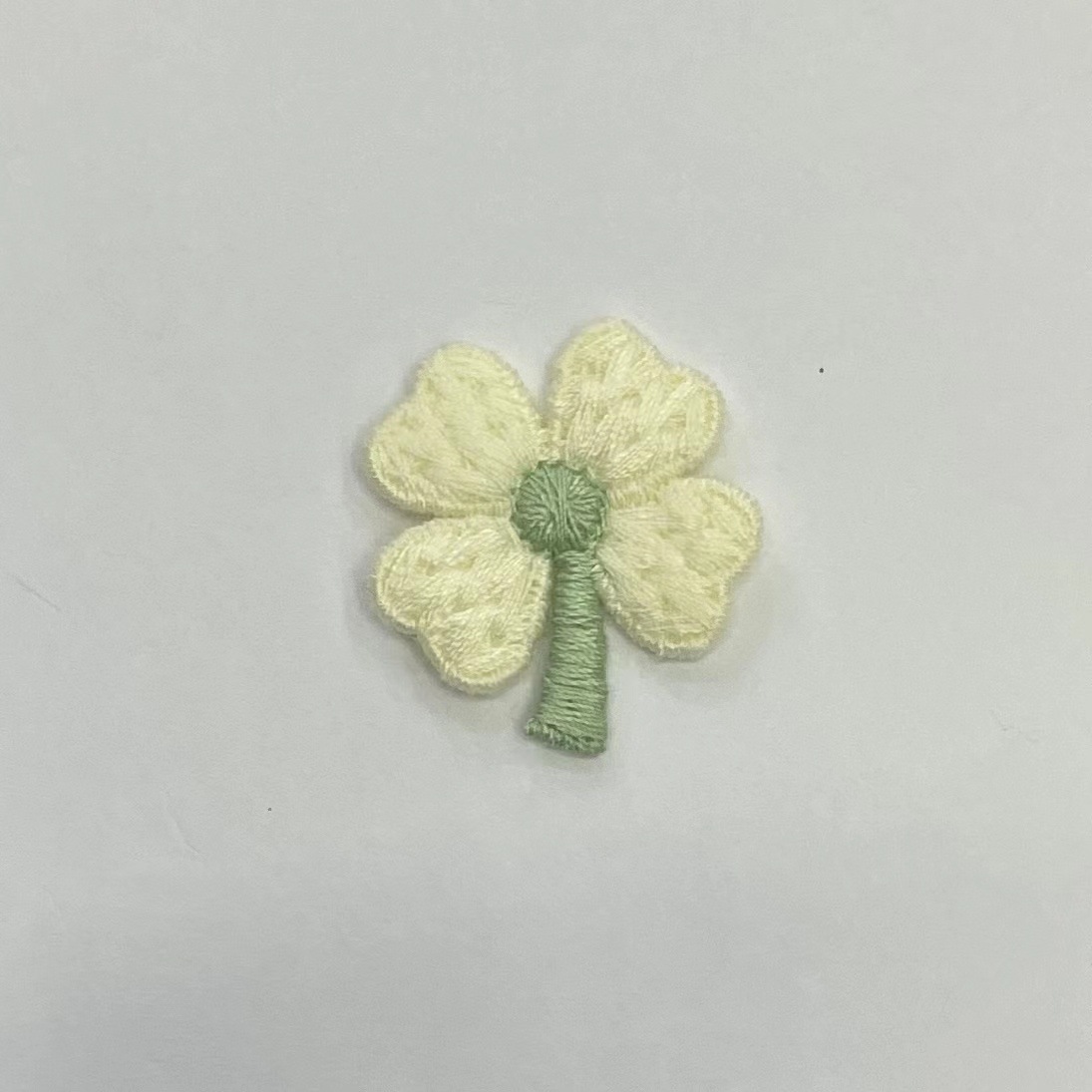 Four-Leaf Clover Embroidery Woven Small Flower Patch Cloth Sticker Accessories - Image 13