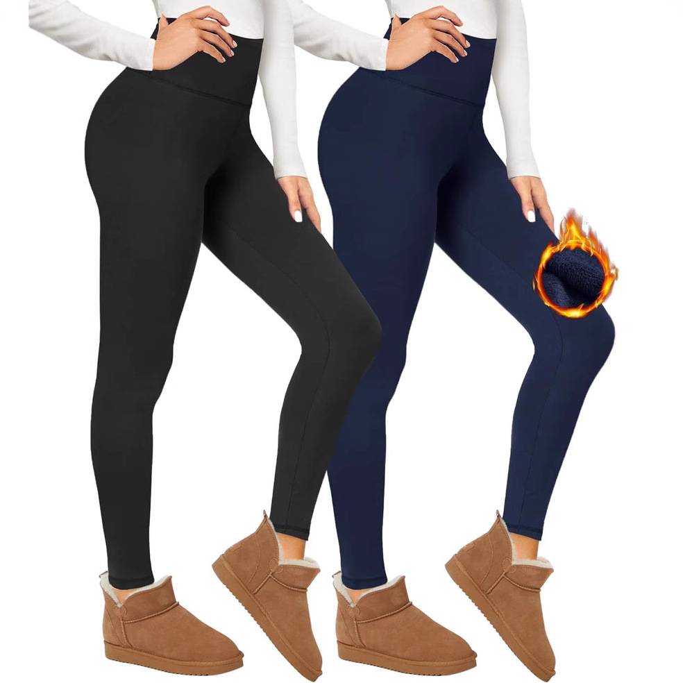 Velvet Padded Leggings Women's High Waist Winter