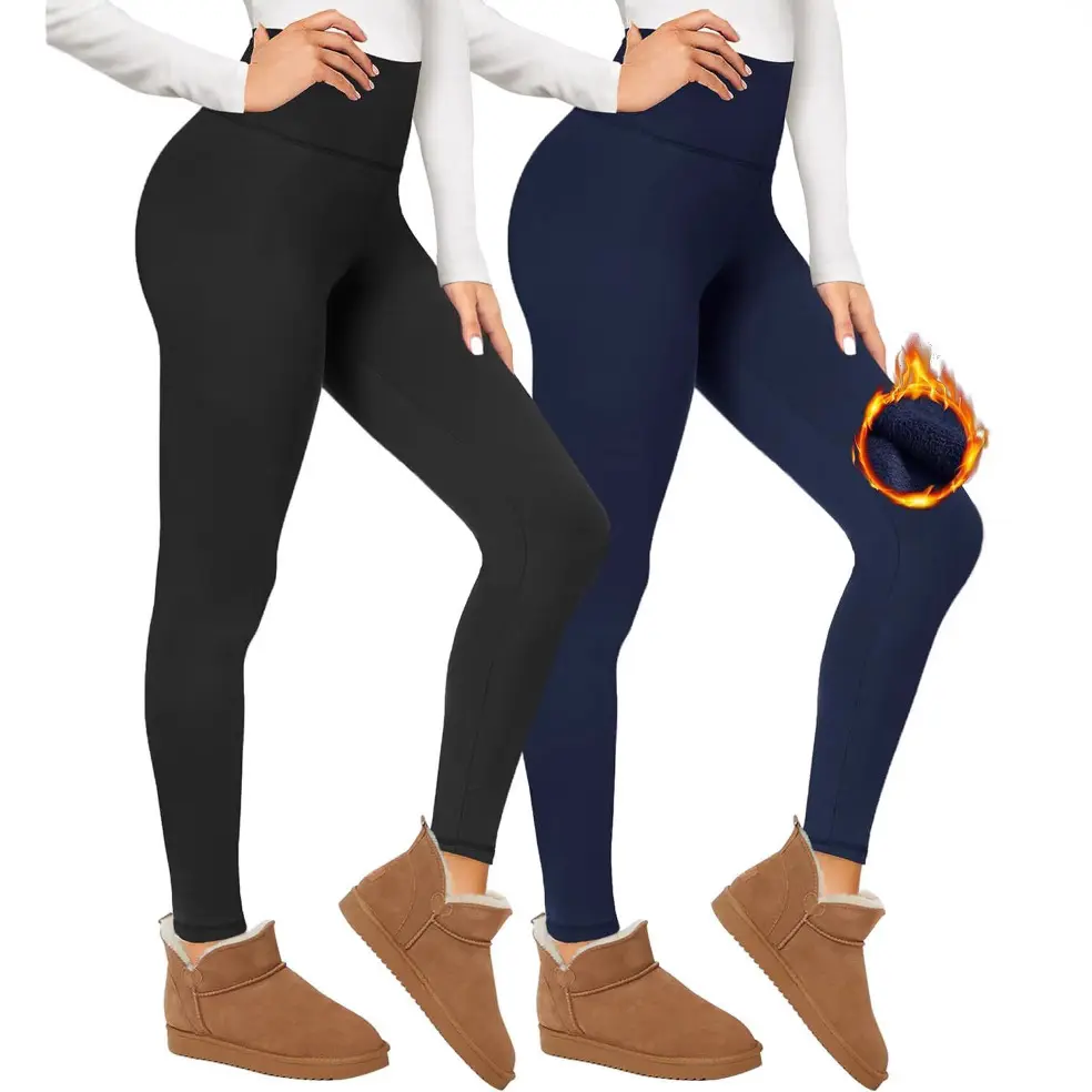 Velvet Padded Leggings Women's High Waist Winter