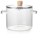 Nozzle Striped Glass Pot Large