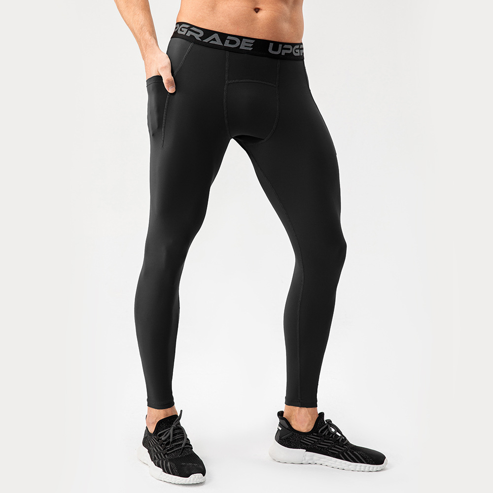 Men's Fashion Leisure Training Tight High Elastic Quick-drying Compressed Sports Trousers