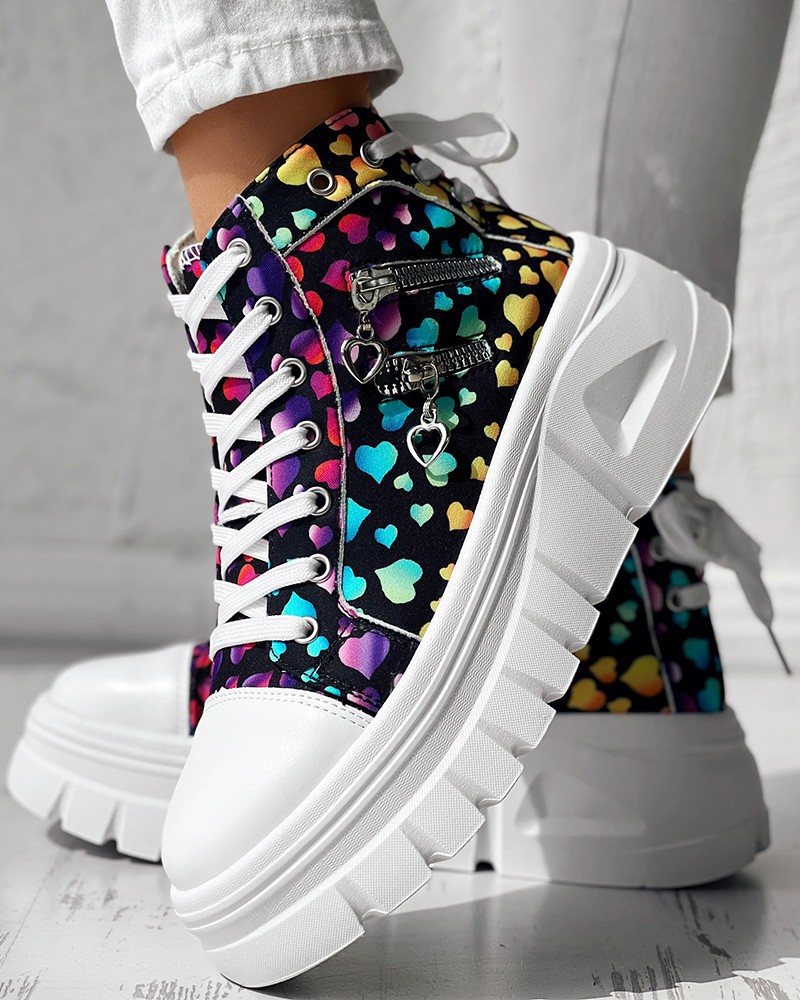 Women’s side zipper sneakers