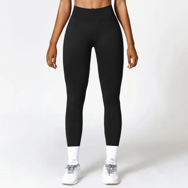 Women's Stretch Slim Fitted Waist Sports Pants Advanced Black - Shop at LoveMi