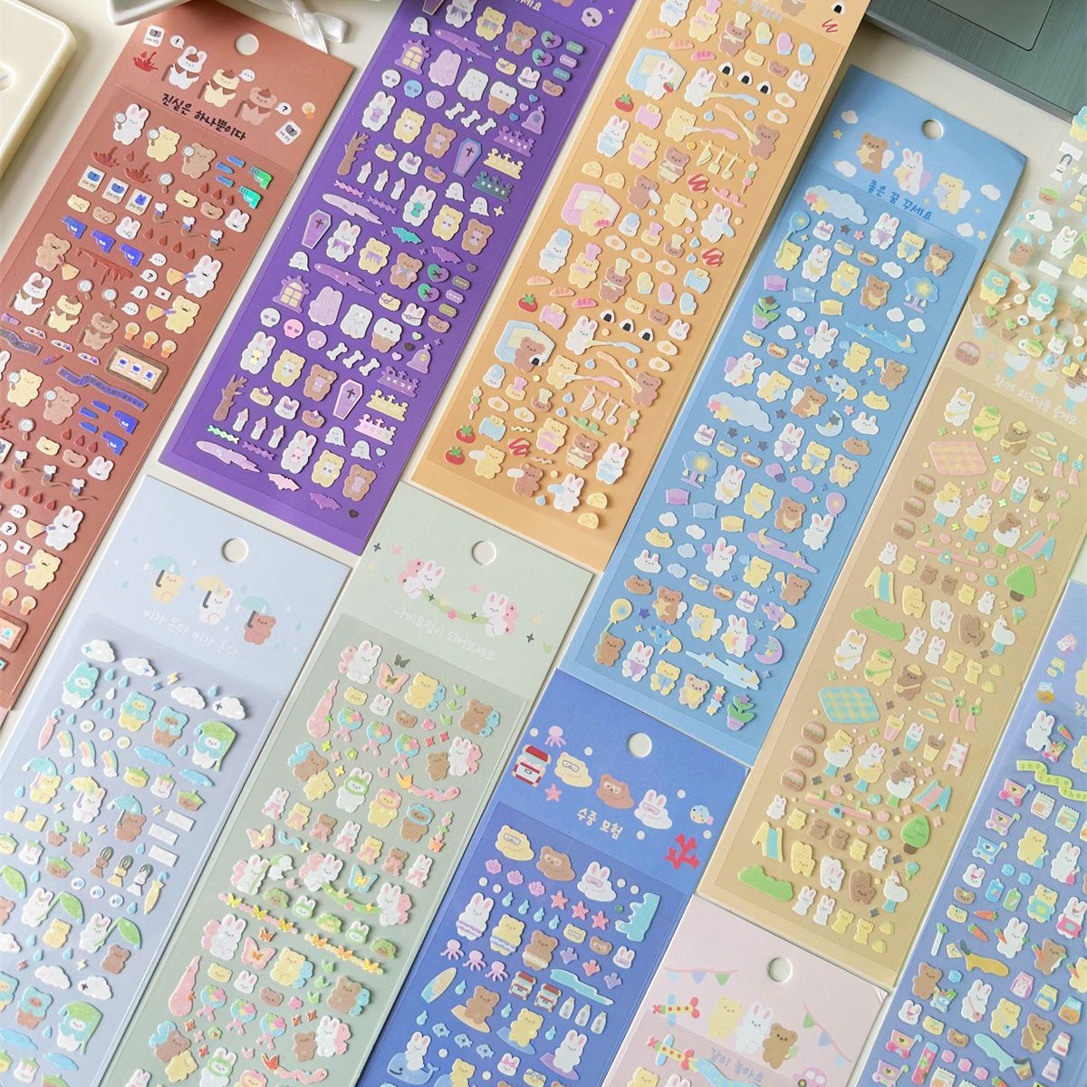 Oversized Sticker Series Featuring Adorable Little Bears