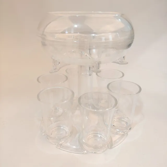 6 Shot Glass Dispenser And Holde Liquor Divider Transparent Set - Shop at LoveMi