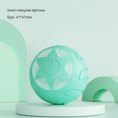 XINGX Rolling Ball Cat Toy Self-Hi Bite-resistant Toys - Light Blue - View 1